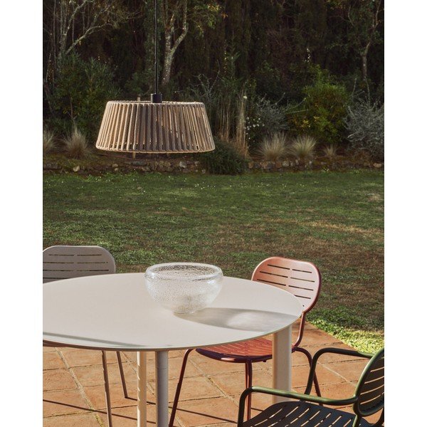 Bež kovinsko senčilo ø 46 cm Aldet – Kave Home-image-1