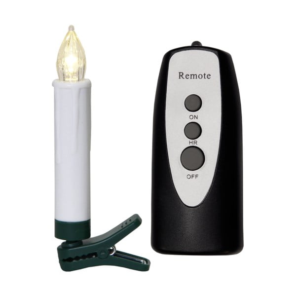 Komplet 10 LED sveč z daljinskim upravljalnikom Best Season Shaft, višina 13,5 cm