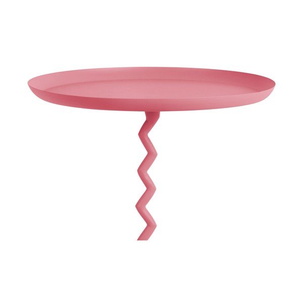 Kovinska okrogla stranska mizica ø 44 cm Zig Zag – Leitmotiv-image-1