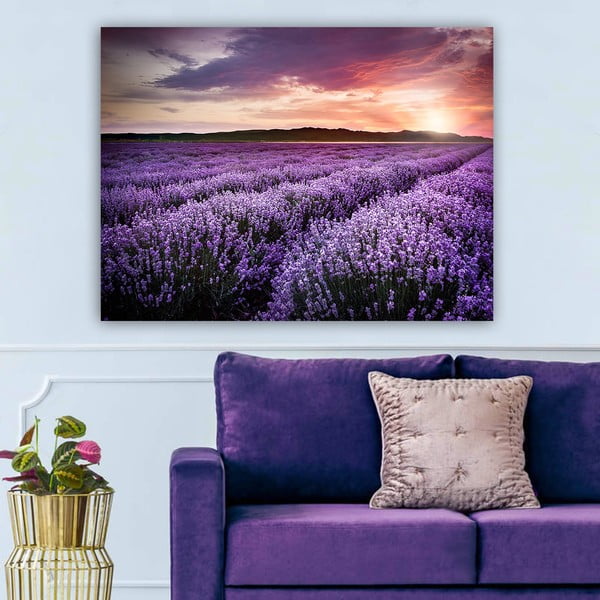 Slika 100x70 cm Lavender Field – Wallity-image-1