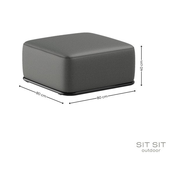 Temno siv vrtni podstavek za noge Straw – Sit Sit-image-3