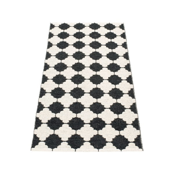 Črno-bel zunanji in notranji tekač 70x150 cm Marre Black Coral – Pappelina-image-2