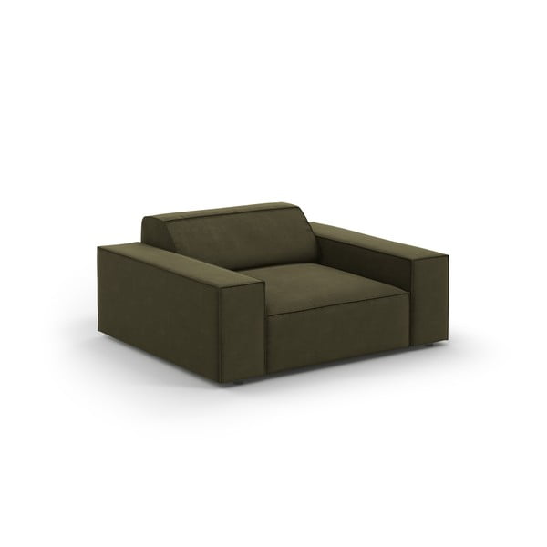 Zelen žameten fotelj Jodie – Micadoni Home-image-4