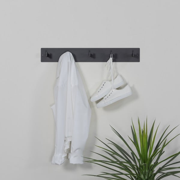 Črn kovinski stenski obešalnik 70 cm Leatherman – Spinder Design-image-2