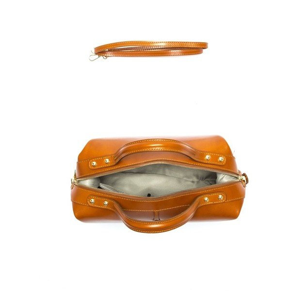 Usnjena torbica Anna Luchini 355L Cognac-image-1