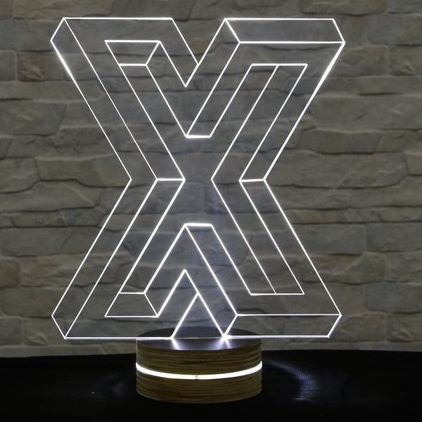 3D namizna svetilka Big X