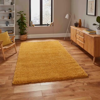 Gorčično rumena preproga Think Rugs Sierra, 160 x 220 cm