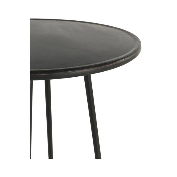 Črna kovinska barska miza Geese Industrial Style, višina 75 cm-image-2