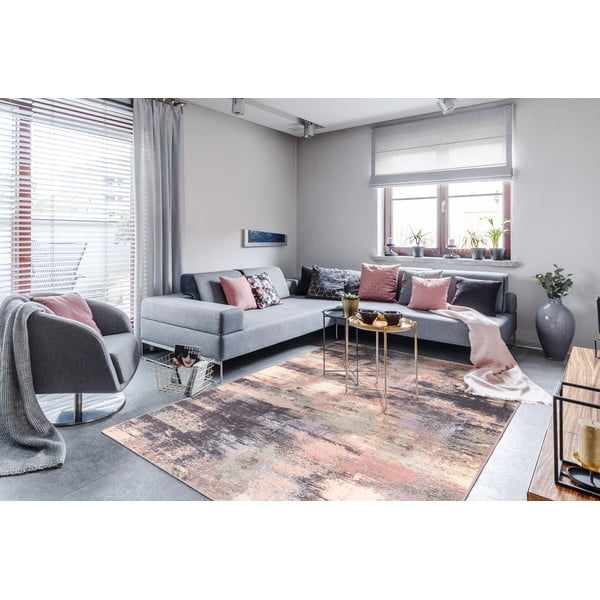 Svetlo rožnata volnena preproga 160x240 cm Fizz – Agnella-image-1