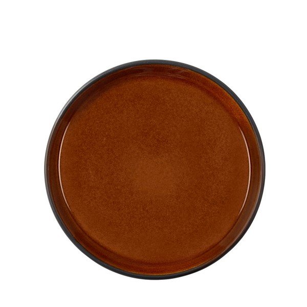 Črn/jantaren desertni krožnik iz kamenine ø 17 cm Gastro Black/Amber – Bitz