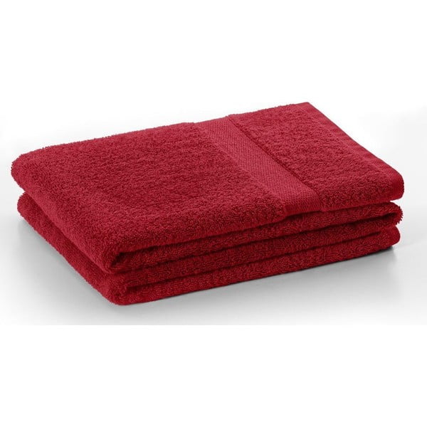 Rdeči frotirni bombažni komplet brisač 4 ks Marina – DecoKing-image-2