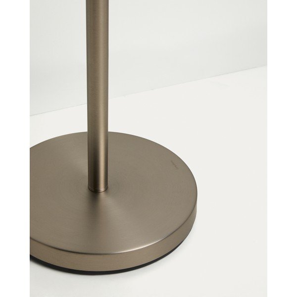 Stoječa svetilka v srebrni barvi s tekstilnim senčilom (višina 153 cm) Navat – Kave Home-image-4