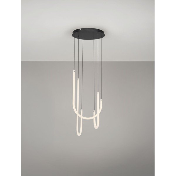 Bela/mat črna jeklena LED zatemnitvena viseča svetilka s senčilom iz akrilnega stekla ø 41 cm Topaz – Nova Luce-image-4