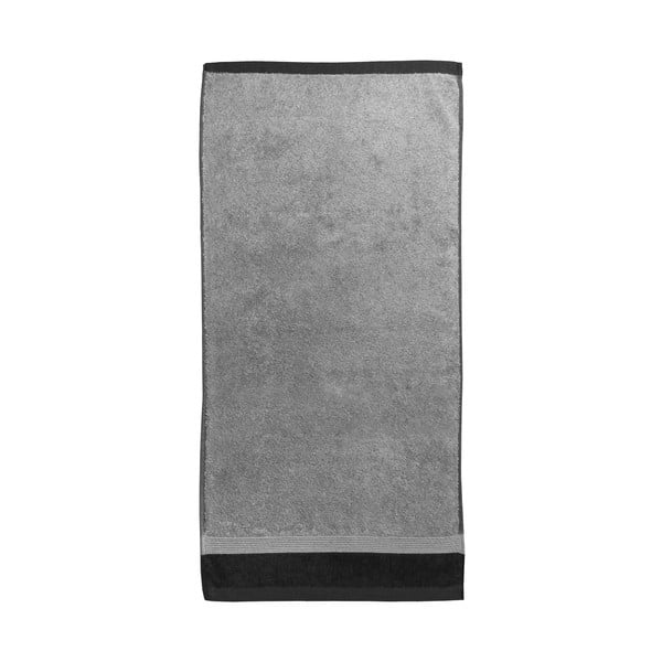 Siva bombažna kopalna brisača Ethere Banda Antracita, 100 x 150 cm