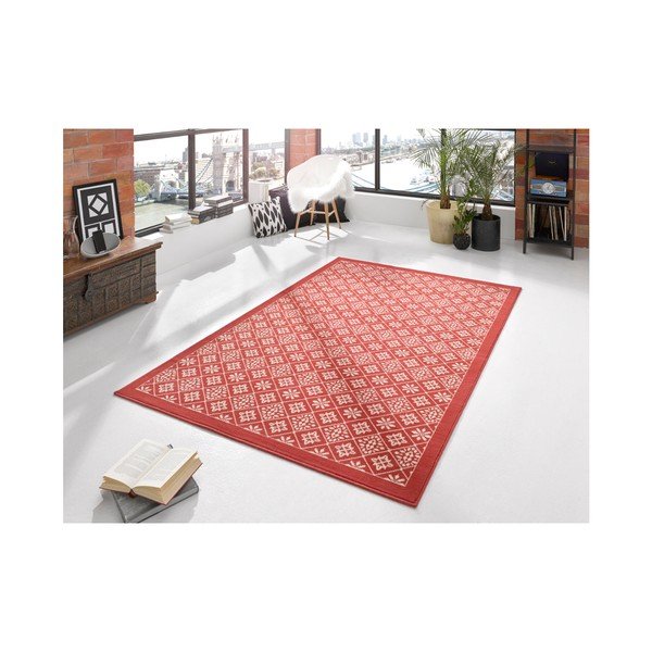 Rdeča preproga Hanse Home Gloria Tile, 160 x 230 cm-image-1
