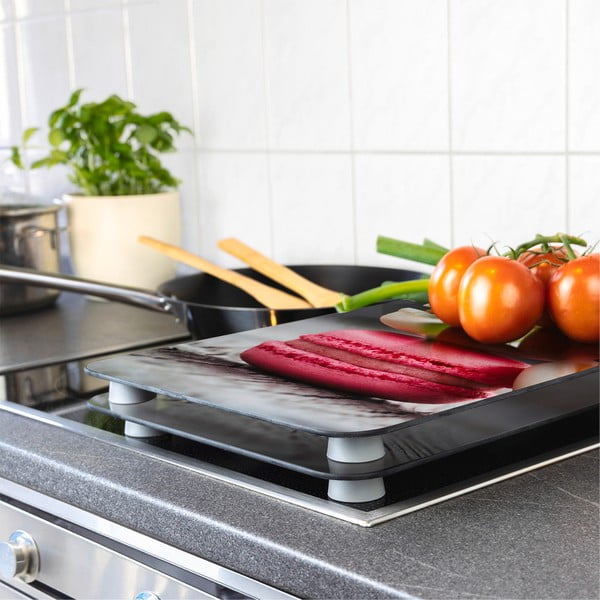 Garnitura 2 steklenih pokrovov za kuhalno ploščo Wenko Macarons, 52 x 30 cm-image-1