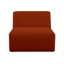 Opečnato oranžen modul za sedežno garnituro iz tkanine bouclé (sredinski modul) Roxy – Scandic