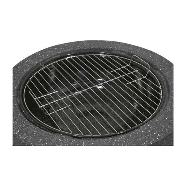 Črno ognjišče iz žganega kamna Cattara La Palma-image-1