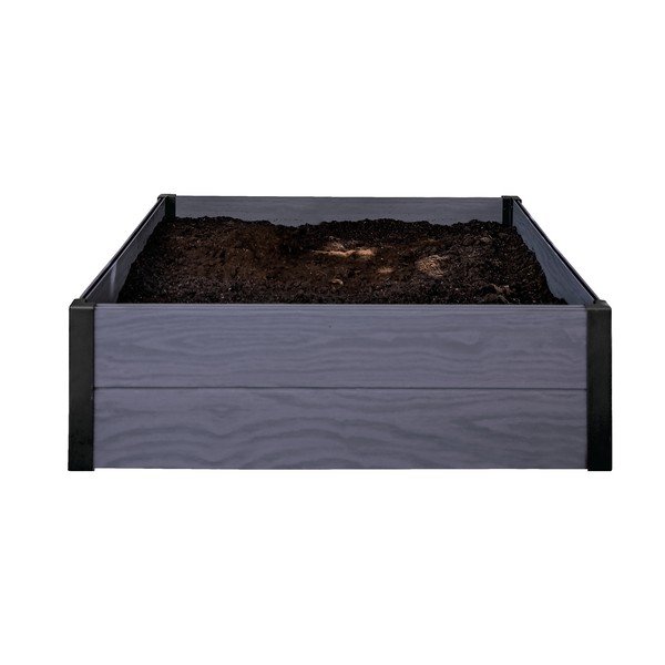 Temno siva škatla za rože Keter Maple Square-image-1