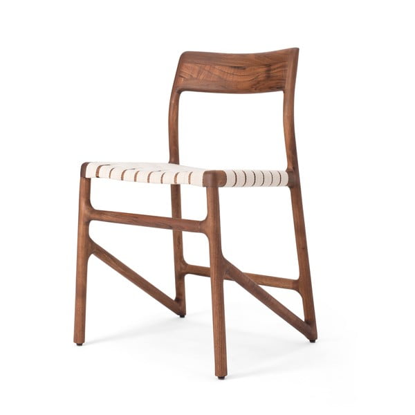 Rjav/kremno bel jedilni stol Fawn – Gazzda