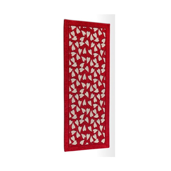 Webtappeti Corazon Rosso rdeča kuhinjska tekaška preproga, 55 x 280 cm