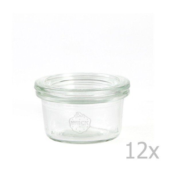 Komplet 12 kozarcev Weck Sturz, 50 ml