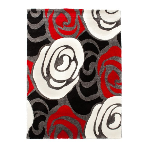 Rdeča in črna preproga Tomasucci Rose, 160 x 230 cm