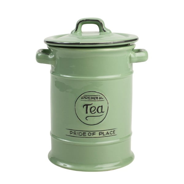 Zelena keramična škatla za čaj T&G Woodware Pride Of Place