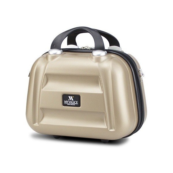 Kovček za ročno prtljago v zlati barvi My Valice SMART BAG LASSO Make Up & Hand Suitcase