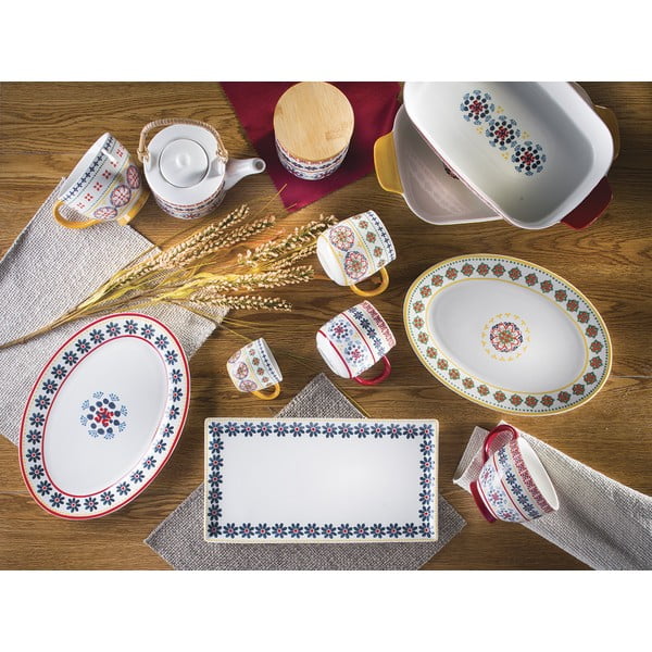 Porcelanast krožnik Villa Altachiara Gardeny, 29,5 x 21 cm-image-1