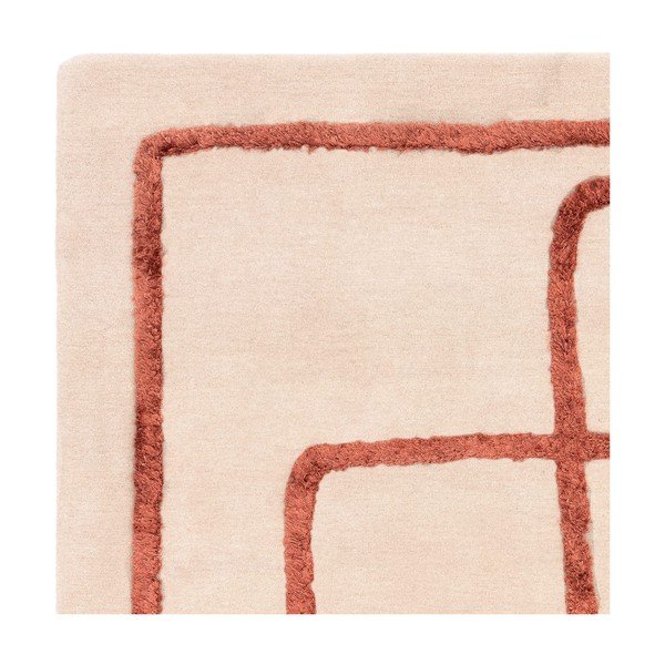 Oranžna/bela ročno tkana volnena preproga 160x230 cm Matrix – Asiatic Carpets-image-4
