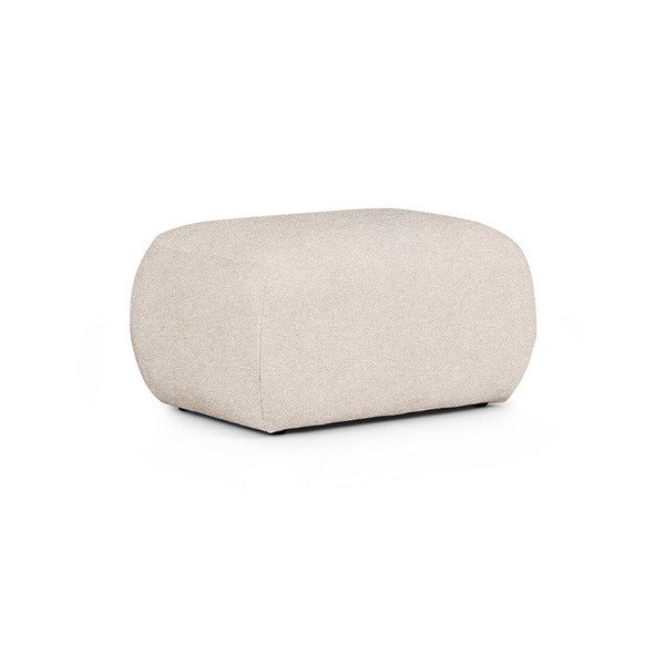 Kremno bel tabure iz tkanine bouclé Mirel – Rodier-image-2