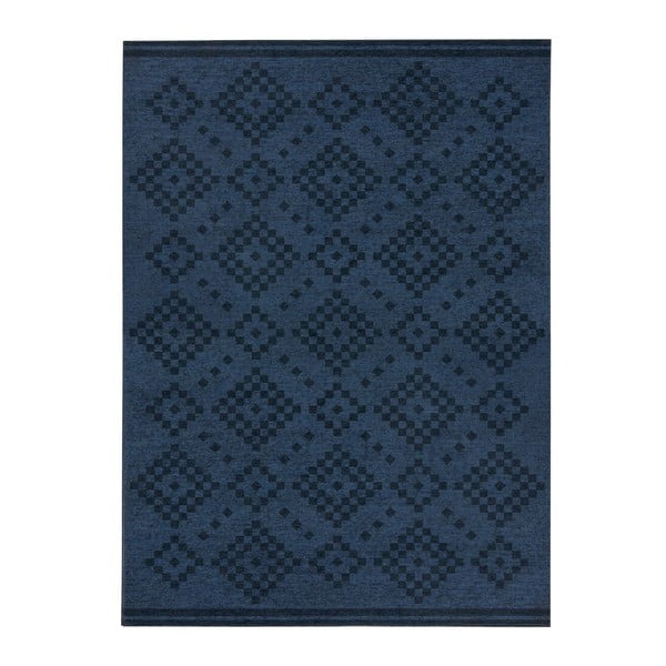 Temno modra pralna preproga Flair Rugs MATCH EVE, 170 x 240 cm