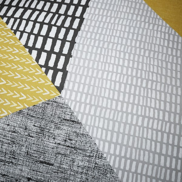 Rumena/siva enojna posteljnina 135x200 cm Larsson Geo – Catherine Lansfield-image-4