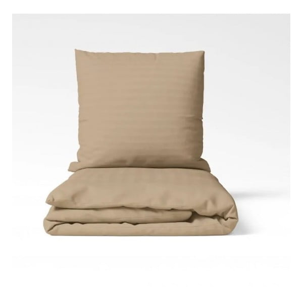 Bež enojna posteljnina iz bombažnega satena 140x200 cm Lilyum – Mijolnir-image-3