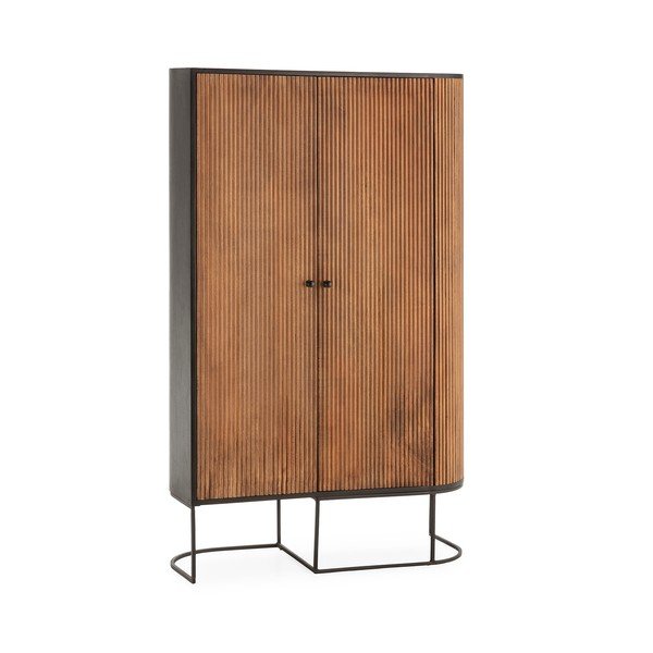 Komoda iz masivnega manga v naravni barvi 100x165x40 cm Curve – MOME