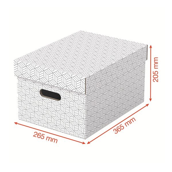 Komplet 3 belih škatlic za shranjevanje Esselte Home, 26,5 x 36,5 cm-image-2