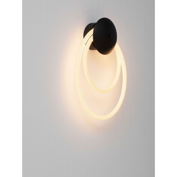 Bela/mat črna jeklena LED stenska svetilka Ilane – Nova Luce-image-2