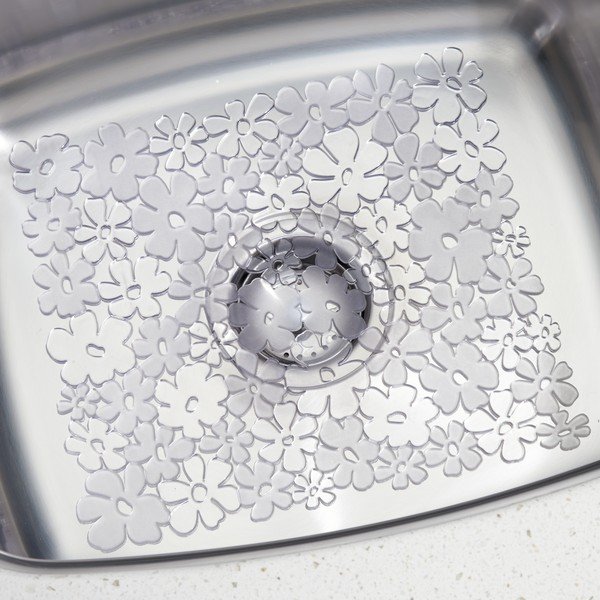 Prozorna podloga za pomivalno korito iDesign Blumz, 28 x 30,5 cm-image-1