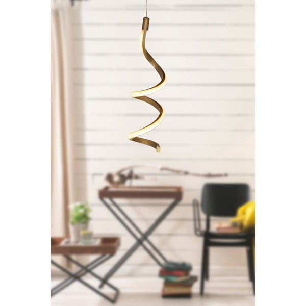 Kovinska LED viseča svetilka v bronasti barvi ø 12 cm Hilton – Squid Lighting-image-1