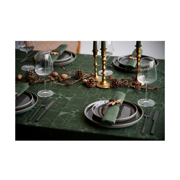 Namizni prt iz damasta 140x320 cm Star Damask – Södahl-image-3