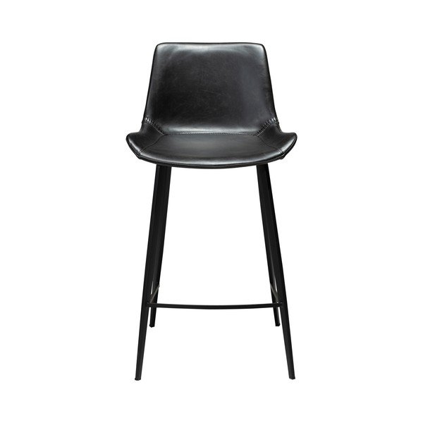 Črn barski stol iz umetnega usnja DAN-FORM Denmark Hype, višina 91 cm-image-2