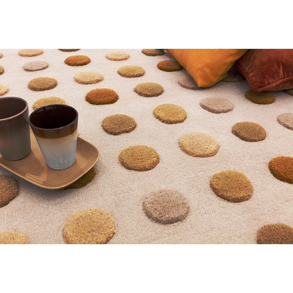 Rumena ročno tkana volnena preproga 160x230 cm Dotty – Asiatic Carpets-image-3
