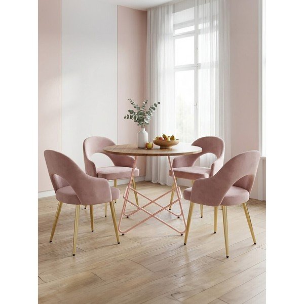 Okrogla jedilna miza iz masivnega bresta ø 80 cm District – Premier Housewares-image-4
