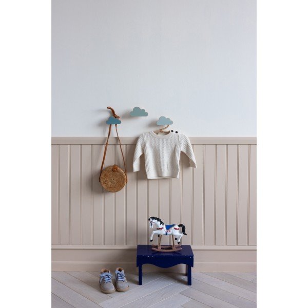 Svetlo modri stenski obešalniki v kompletu 3 ks iz masivne bukve Cloud – Cam Cam Copenhagen-image-1