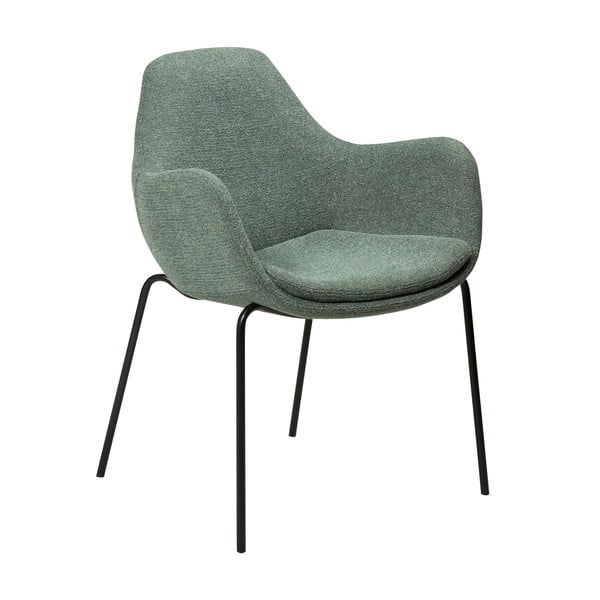 Svetlo zelen fotelj iz tkanine bouclé Zimmer – DAN-FORM Denmark