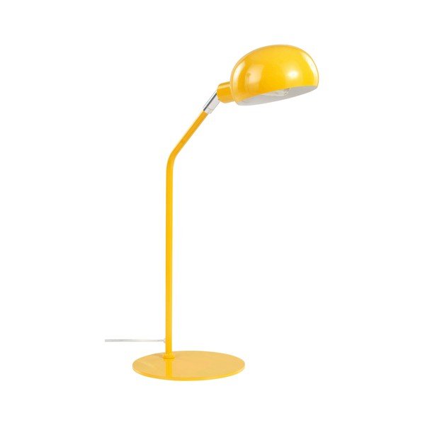 Rumena jeklena namizna svetilka z upogljivo konstrukcijo (višina 59 cm) Lincon – Jotex