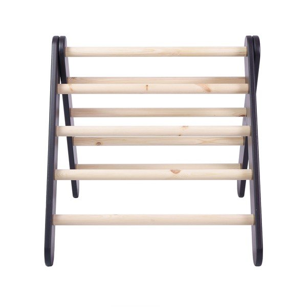 Črn piklerjev trikotnik iz masivnega bora 60x60x60 cm Montessori – Meowbaby-image-2