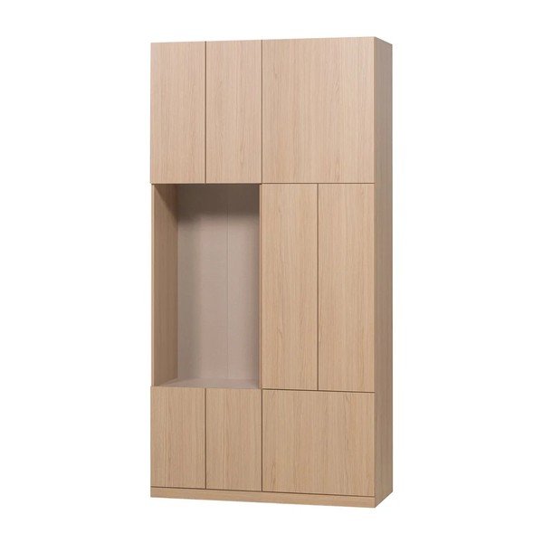 Modularna omara v naravni barvi 108x215 cm Build – WOOOD-image-2
