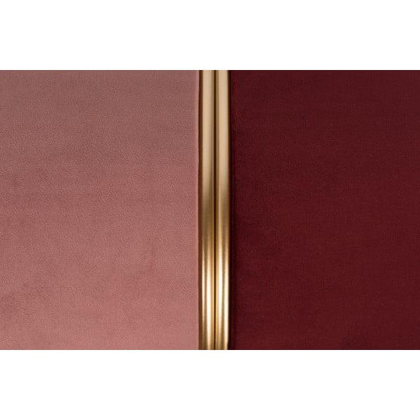 Rdeč/rožnat žameten tabure Bubbly – White Label-image-3